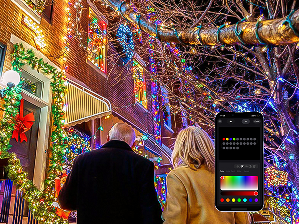 You can set the color you want for each bead of this string lights to meet your various needs.