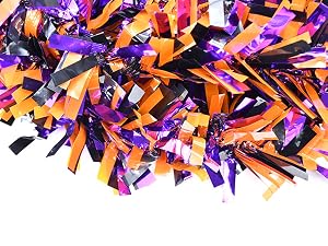 4 Strings Total 26.4 FT Halloween Full Fringe Tinsel Garlands