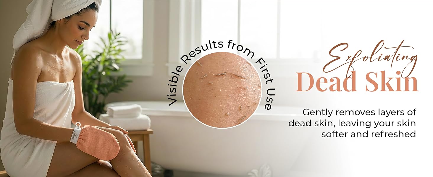 Exfoliating dead skin