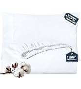 Royale Linens Fitted Sheet With Pillowcase - Twin Fitted Sheets With 1 Pillowcase - 300 Thread Co...