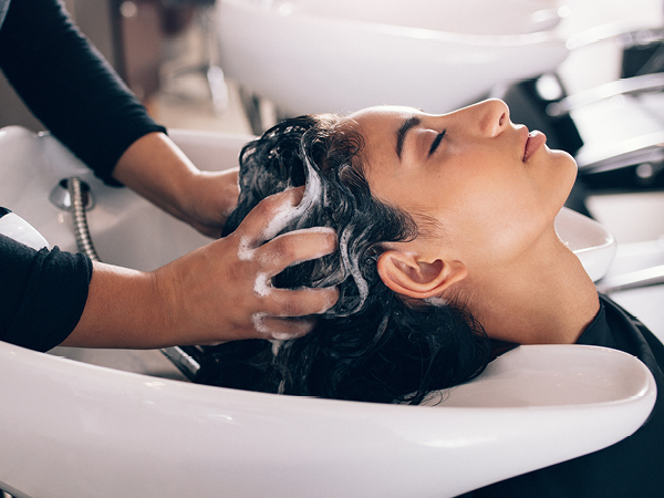 in the salon