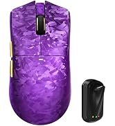 ATTACK SHARK X11Ultra 8K Carbon Fiber Tri Mode Wireless Gaming Mouse-Purple | 42000 DPI-PAW3950 M...