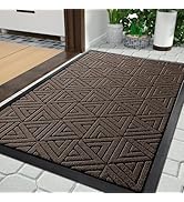 Yimobra Front Door Mat Outside Entrance 29.5 x 17, Waterproof and Washable Outdoor Mat, Non Slip ...