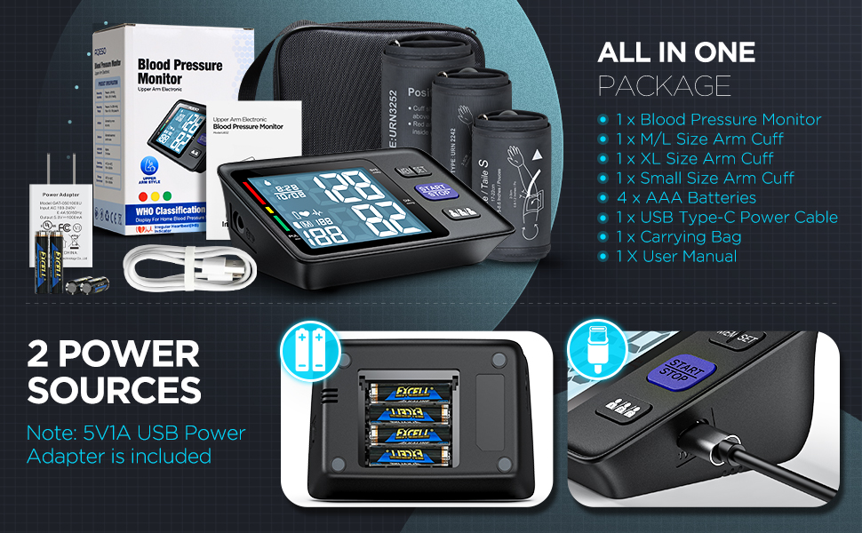 AQESO Blood Pressure Monitor Kit