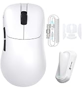 ATTACK SHARK V2 AIR 8K Lightweight Wireless Gaming Mouse,59g,White&Stickers | Dual 8K, 0.168ms, 8...