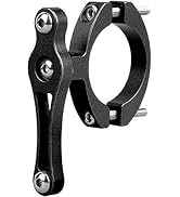 Black Universal Bike Cup Holder - Adjustable Metal Mount, Non-Slip Design for Handlebar or Seat Post