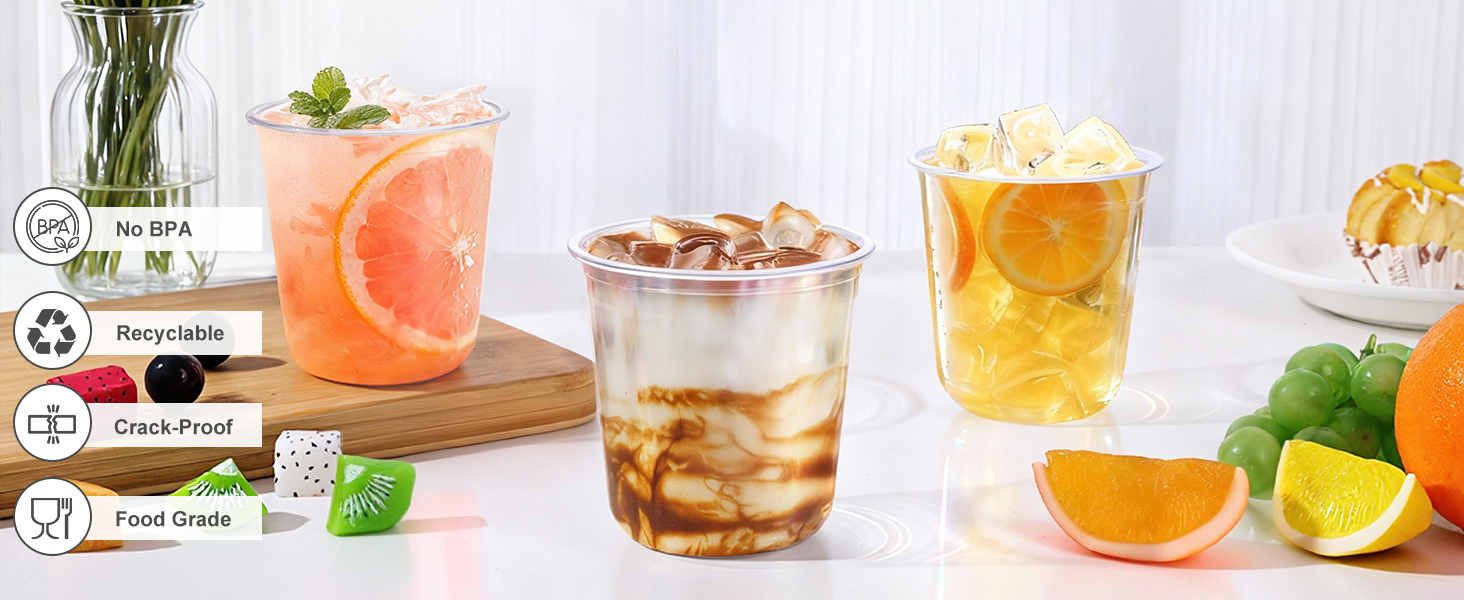 Clear Plastic Cups Disposable Wine Cups