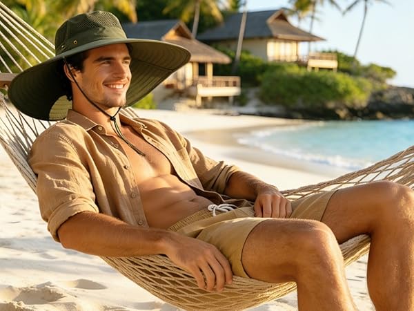 beach wide brim sun hat