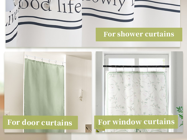 metal shower curtain rings