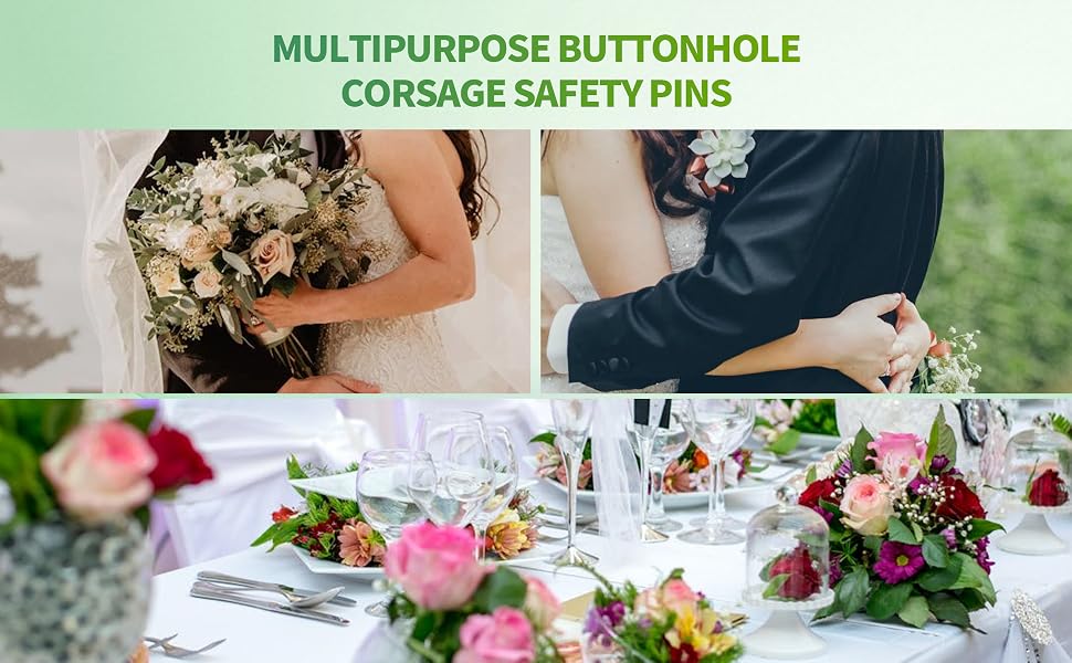 Boutonnieres Safety Pins