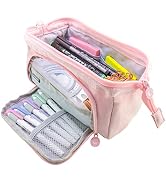 Teskyer Big Capacity Pencil Case, Extra Large Pencil Pouch, Easy to Carry Pencil Bag for Students...