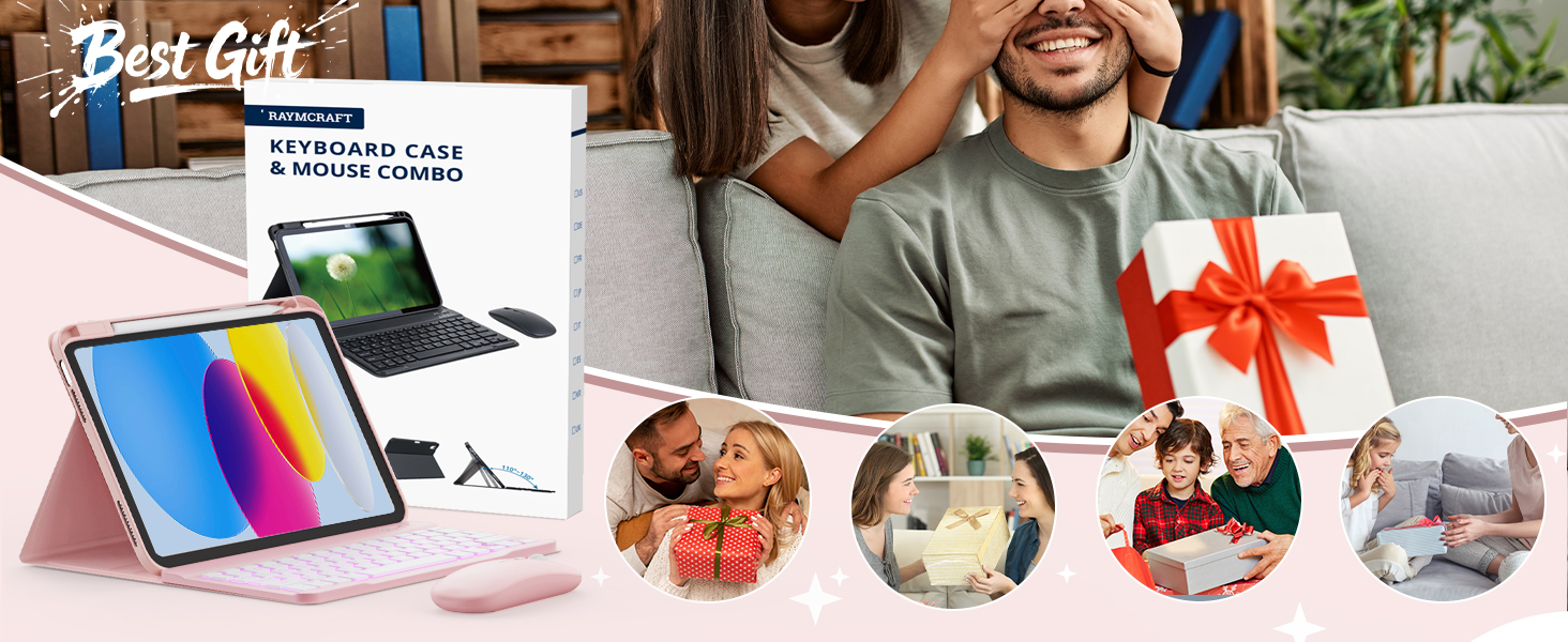 ipad 10th generation case with keyboard;gift