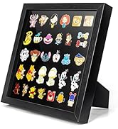 11x11 Enamel Pin Display Frame, Pin Collection Shadow Box, Desktop and Wall Display, Pin Display ...