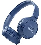 JBL Tune 510BT: Wireless On-Ear Headphones with Purebass Sound - Blue, Medium