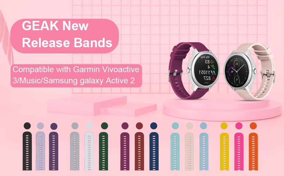 GEAK Color bands For Garmin Vivoactive 3