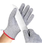 HPHST Cut Resistant Gloves, EN388 Level A5 Cut Resistant Gloves, No Cut Gloves, Cut Proof Gloves,...