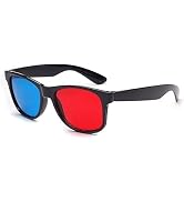 Zhuluck Red and Blue 3D Glasses,3D Viewing Glasses,Universal TV Movie Dimensional Video Frame 3D ...