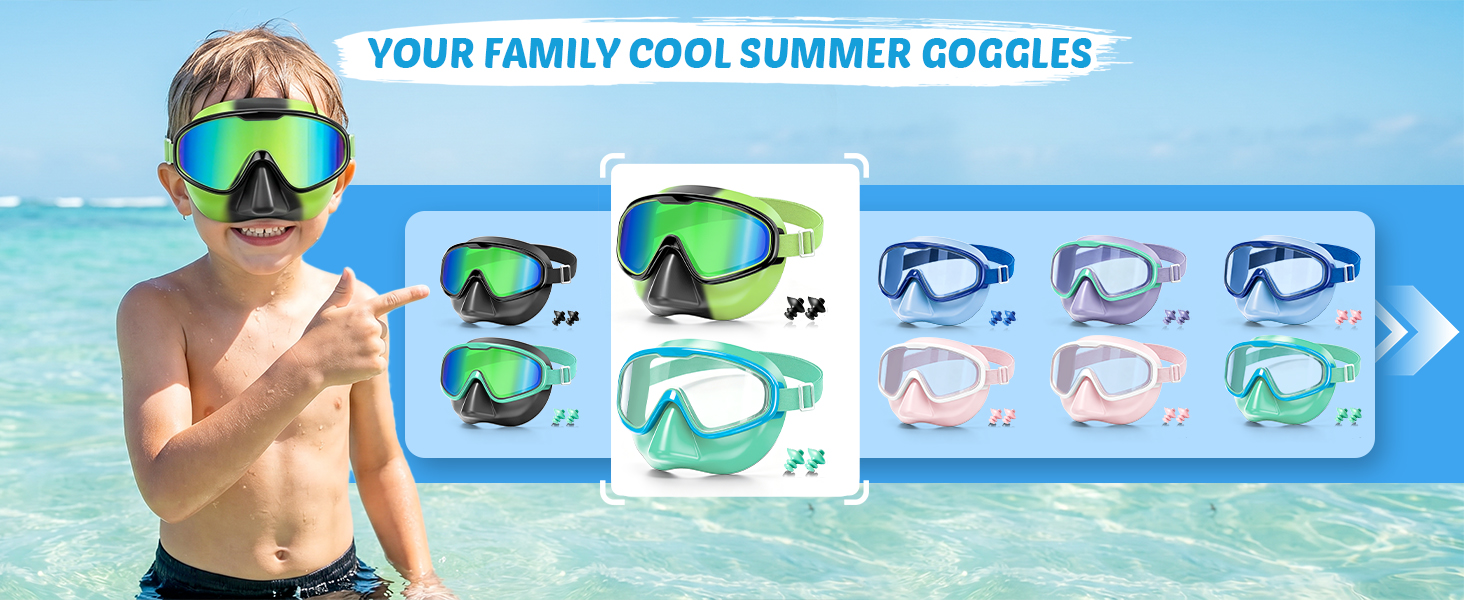DK06 kids goggles with nose cover