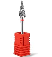 FATUXZ Nail Drill Bit, 3/32'' Professional Carbide Under Nail Cleaner Nail Bit for Cuticle Dead S...