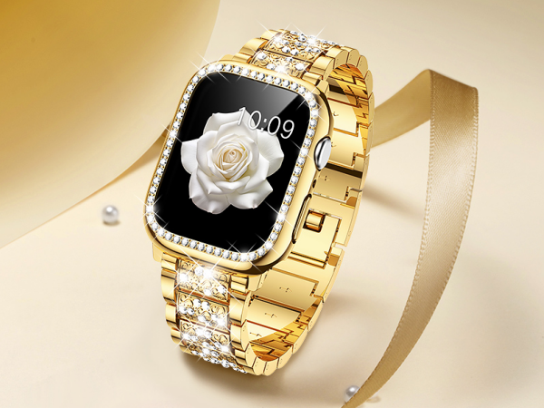 gold apple watch bands