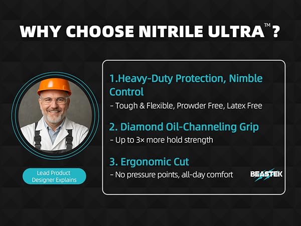 Customer loves Beastek Nitril Ultra gloves