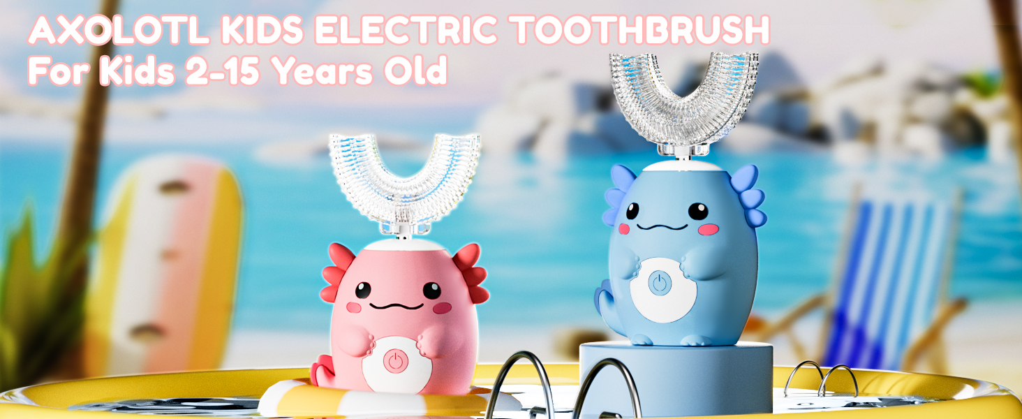 Axolotl kids electric u toothbrush