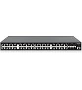 Intellinet 54-Port L2+ Fully Managed PoE+ Gigabit Switch, 48x RJ45 10/100/1000, 6X 10G SFP+ Uplin...
