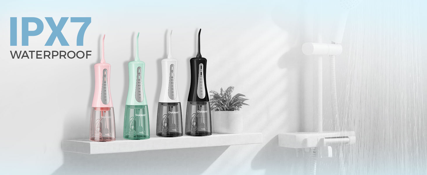 IPX7 waterproof water flosser