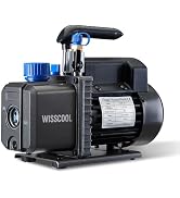 WISSCOOL 3.5CFM Vacuum Pump for HVAC, 1/4HP 110V Single Stage Air Conditioning Vacuum Pump for R1...