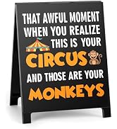 Satirical Office Desk Decor Funny Decorative Table Sign Gifts for Coworkers Friends This Is Your ...