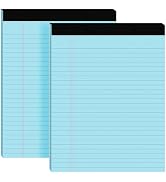 2pcs Legal Pads 8.5 x 11,Notepads 8.5 x 11 Inch, 30 Sheets/Pack, Blue Note Pads Clear Print Writi...