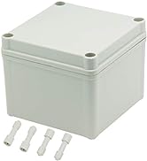 Zulkit Junction Box ABS Plastic Dustproof Waterproof IP67 Junction Boxes Universal Electrical Pro...