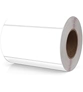 Meitaat White Rectangle Stickers 4 x 2 Inch Color Coding Labels Vinyl Roll Self-Adhesive Waterpro...