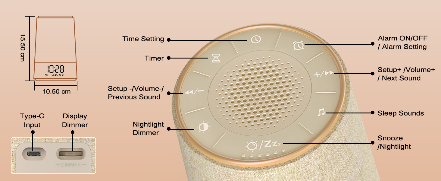 Technical diagram of speaker with labeled components including Fine Tuning, Passive MRGF, Enclosure, Frequency Divider, Treble/Midrange/Bass Drivers, and Impedance markings on beige background.