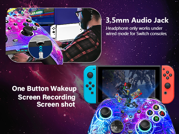 switch controller with headphone jack