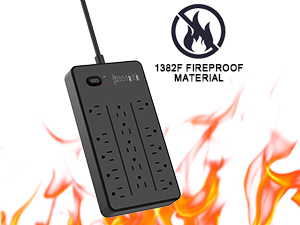 Multi Plug Outlet Surge Protector Power Strip Protection Extension Cord Multiple