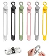 New Data Cable Organizer, Silicone Cable Ties Cable Management Organizer Reusable Cable Managemen...