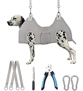 Kkiimatt Dog Grooming Hammock,XX-Large Dog Sling for Nail Trimming, Dog Nail Clipper Harness,Dog ...