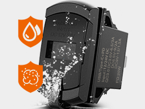 rocker switch style USB charger