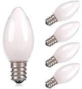 C7 Candelabra Led Light Bulbs - Small Night Light Bulb - 0.6 Watt Equivalent 7W Incandescent, E12...