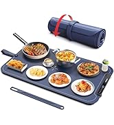Food Warming Mat, iTRUSOU Silicone Electric Warming Tray with 7 Temp-Settings, 1-8Hr Auto Shut-Of...