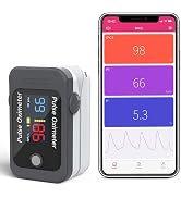 Pepultech Fingertip Pulse Oximeter,Blood Oxygen Saturation Monitor,High Accuracy O2 Meter for All...