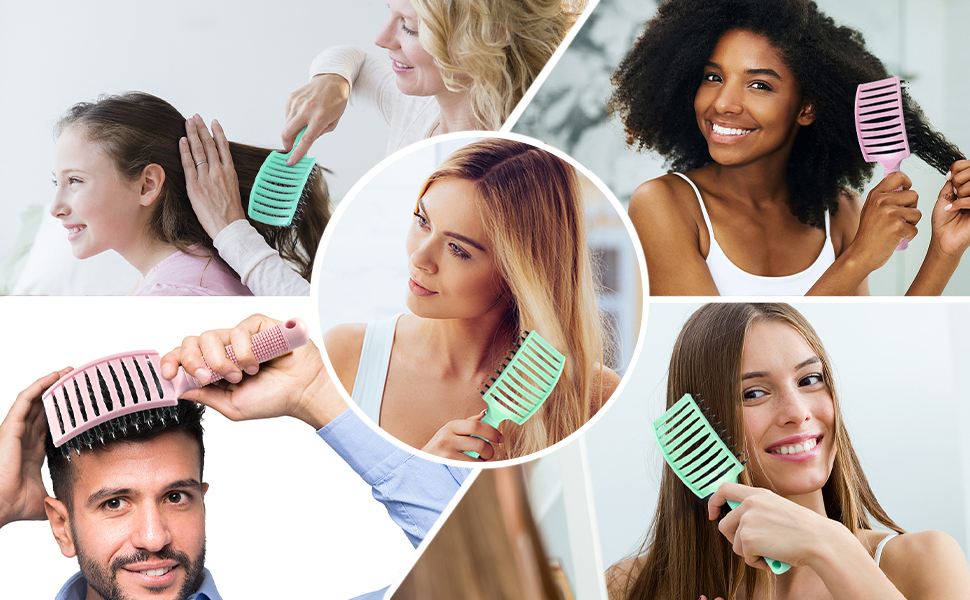 detangler hair voremy brush for women men kid hairstyle oil come it