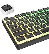 surmen Pudding Keycaps Double Shot PBT Keycaps XDA Profile Translucent Layer Replacement for Full...