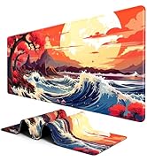 BOSOBO Large Desk Mat, Extended Gaming & Office Home Mat, Long Keyboard Mat, Desktop Full Cover 3...