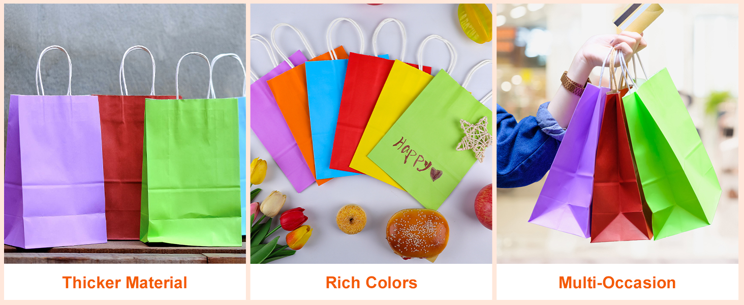 Kraft Paper Party Favor Gift Bags