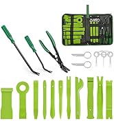 GOOACC 19Pcs Trim Removal Tool Set Panel Fastener Clips Removal Automotive Plastic Upholstery Pli...