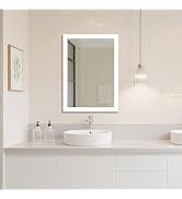 Ruomeng Rectangular Wall Mirror 24" x 36" for Bathroom, Bedroom, Entryway, Living Room, White