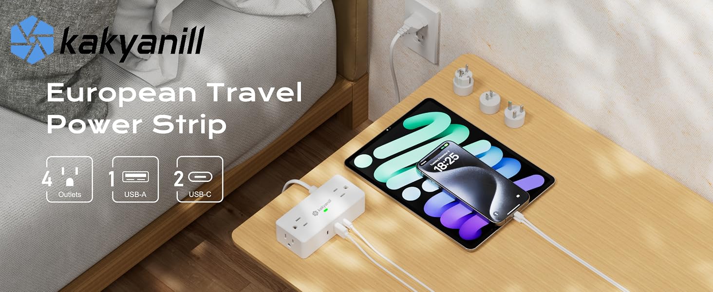 European Travel Power Strip