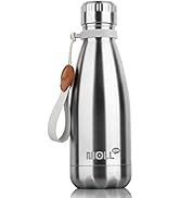 Mollcity Small Water Bottle-12 oz Stainless Steel Vacuum Insulated Water Bottle for Back to Schoo...